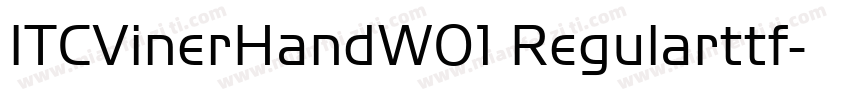 ITCVinerHandW01 Regularttf字体转换